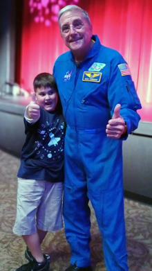 astronaut and boy